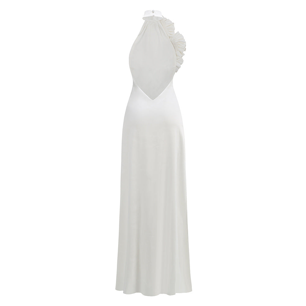 Vestido Halter Backless Elegante