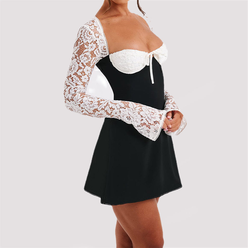 Vestido corsé de encaje