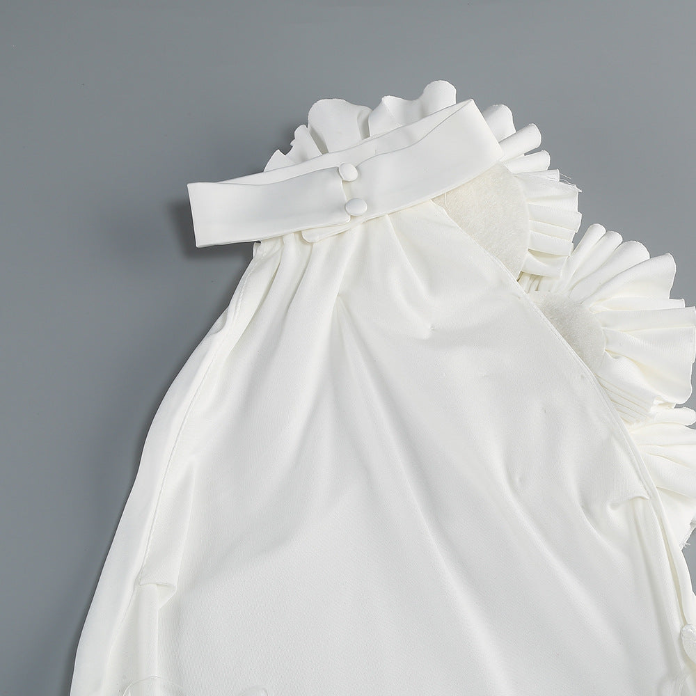 Vestido Halter Backless Elegante