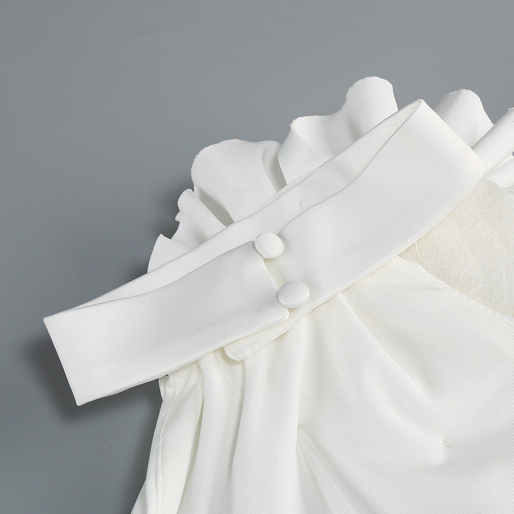 Vestido Halter Backless Elegante