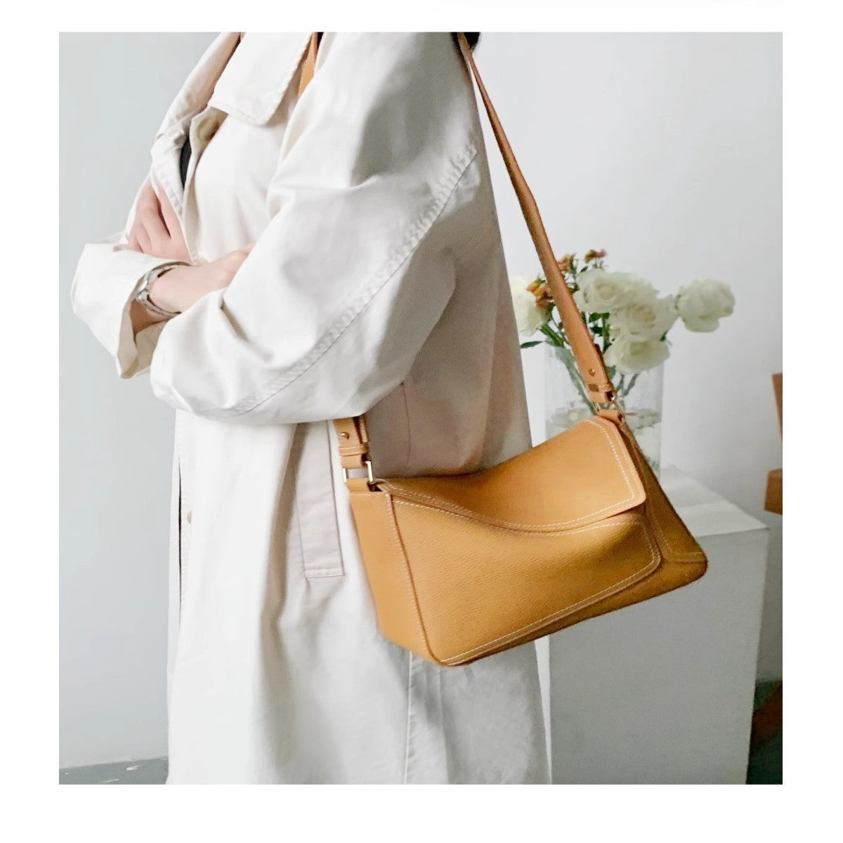 Bolso de piel de vaca