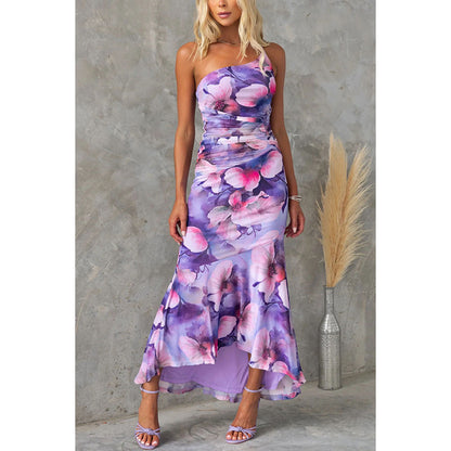 Vestido de tirantes con estampado de flores - Lo Summer