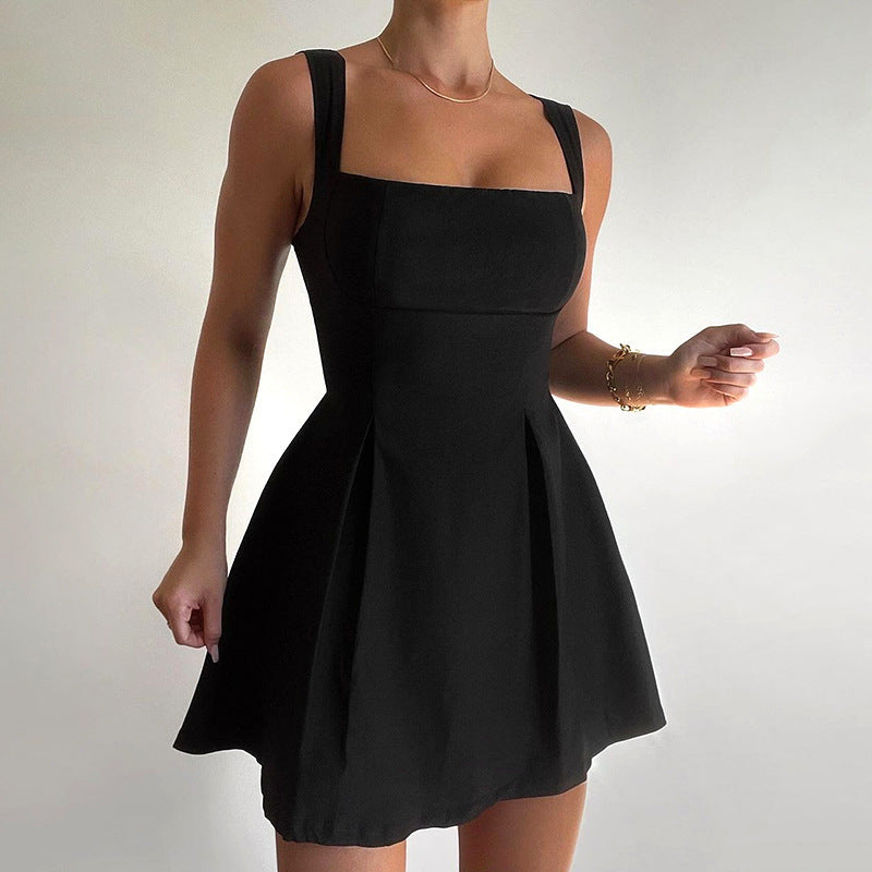 Vestido de talle alto con tirantes - Rebel Soul