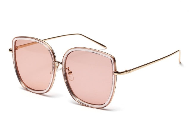 Gafas de sol vintage con montura transparente