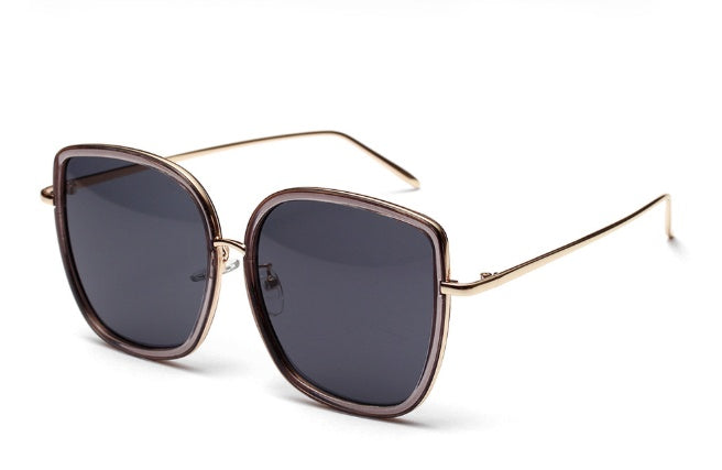 Gafas de sol vintage con montura transparente