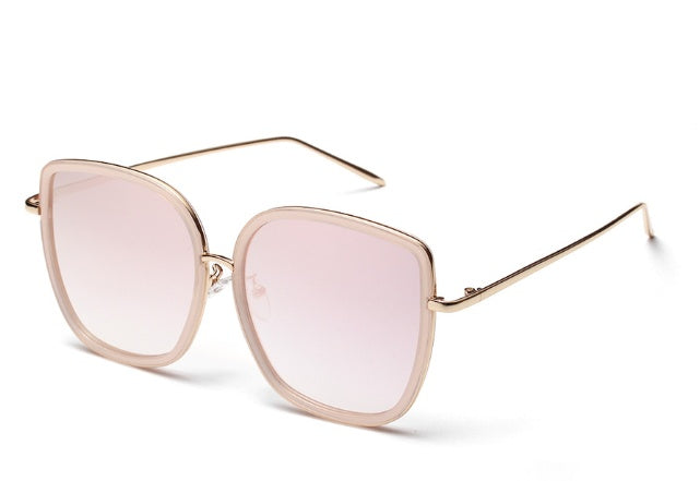 Gafas de sol vintage con montura transparente