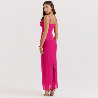 Vestido camisola de encaje