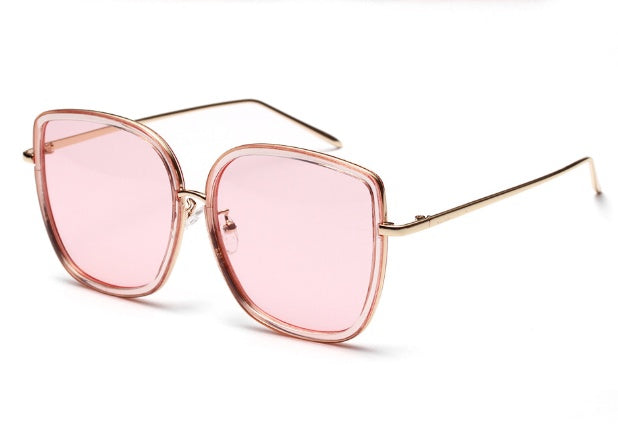 Gafas de sol vintage con montura transparente