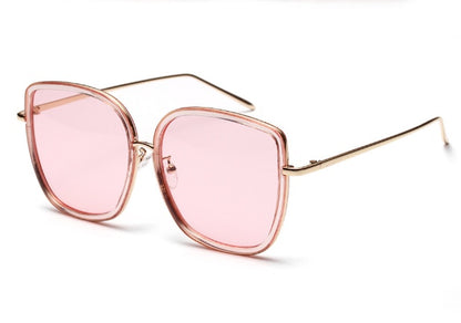 Gafas de sol vintage con montura transparente