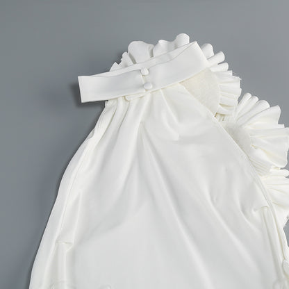 Vestido Halter Backless Elegante