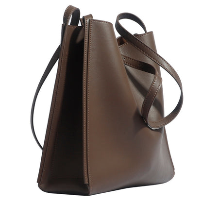 Bolsa de piel auténtica de gran capacidad