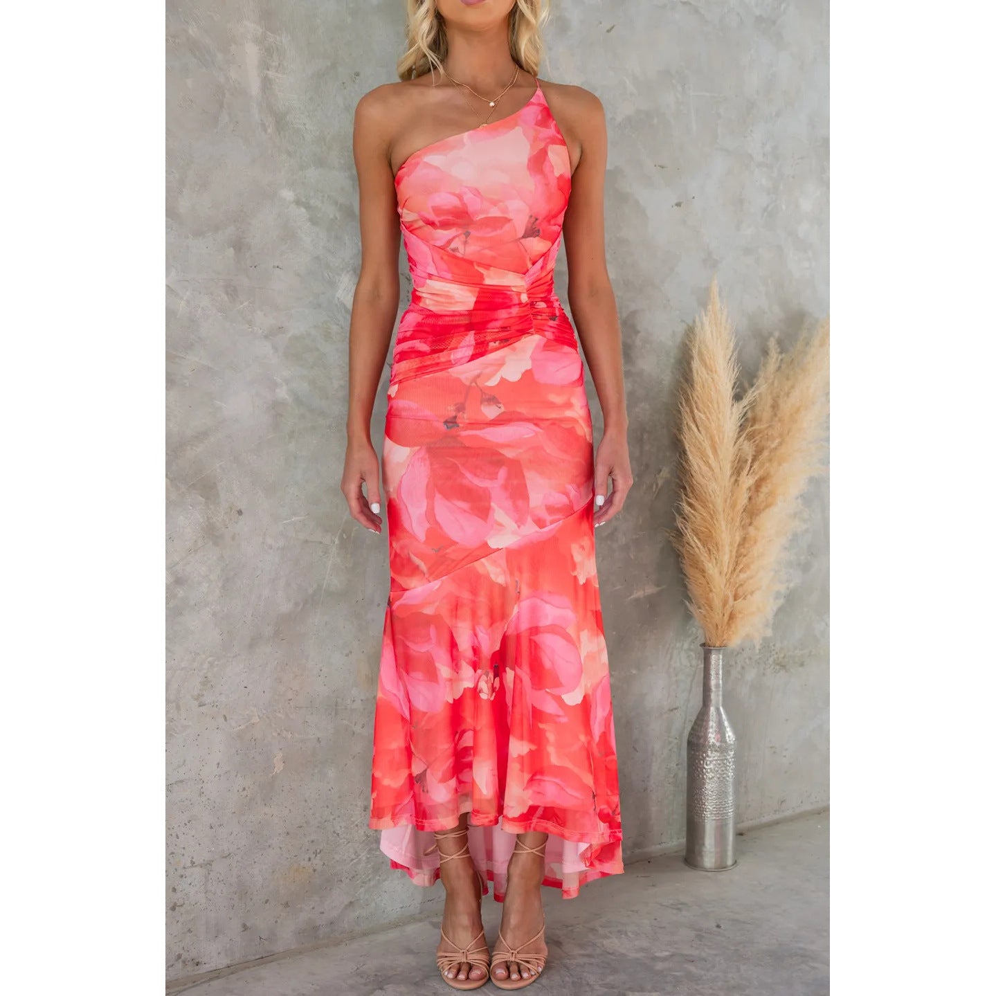 Vestido de tirantes con estampado de flores - Lo Summer